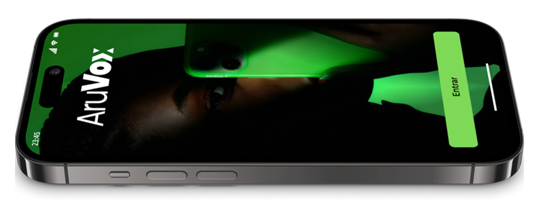 Mockup de celular deitado